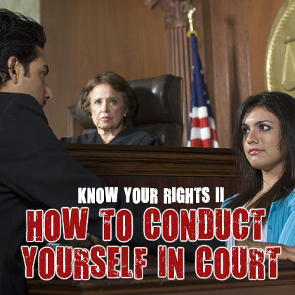 Select to open Know Your Rights 2: How to Conduct Yourself in Court