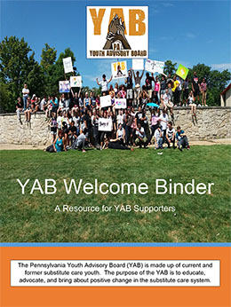 Select to open YAB Welcome Binder