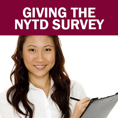 Select to open Giving the NYTD Survey video